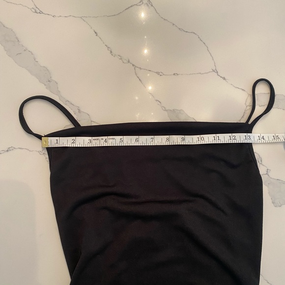 NWT pretty little things black cowled dress side ruched size 4 - Picture 4 of 10